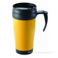 Double wall insulated plastic mug